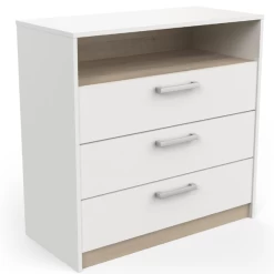 Ladekast Waylon 3 Lades En 1 Open Vak-mat Wit/Kronberg Eik 13 Ladekast Waylon 3 Lades En 1 Open Vak-mat Wit/Kronberg Eik -Collectie Woonkamermeubels Ontwerp zonder titel 2023 05 12T143148.970 22e0