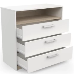 Ladekast Waylon 3 Lades En 1 Open Vak-mat Wit/Kronberg Eik 10 Ladekast Waylon 3 Lades En 1 Open Vak-mat Wit/Kronberg Eik -Collectie Woonkamermeubels Ontwerp zonder titel 2023 05 12T143418.046 c1c9