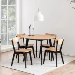 Eetkamerstoel Roxby - Hout/zwart -Collectie Woonkamermeubels Ontwerp zonder titel 2023 05 19T112210.513 1 e66f