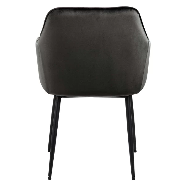 Armstoel Lynn - Grijsbruin/zwart 6 Armstoel Lynn - Grijsbruin/zwart - Afbeelding 6