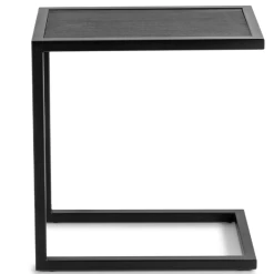 Bijzettafel Delfi 30 X 50 Cm-Geborstelde Eik/staal -Collectie Woonkamermeubels Ontwerp zonder titel 2023 05 22T081150.827 4780