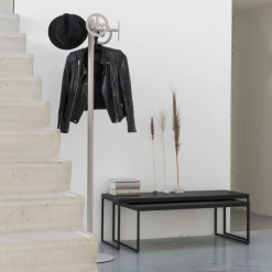 Set Van 2 Salontafels Delfi 119/100 X 40/35 X 40/55 Cm-Geborstelde Eik/staal -Collectie Woonkamermeubels Ontwerp zonder titel 2023 05 23T131339.390 3dbc