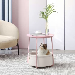 Bijzettafeltje Met Mandje Zoë ø45cm - Roze/wit 7 Bijzettafeltje Met Mandje Zoë ø45cm - Roze/wit -Collectie Woonkamermeubels Ontwerp zonder titel 2023 05 23T164501.821 d624