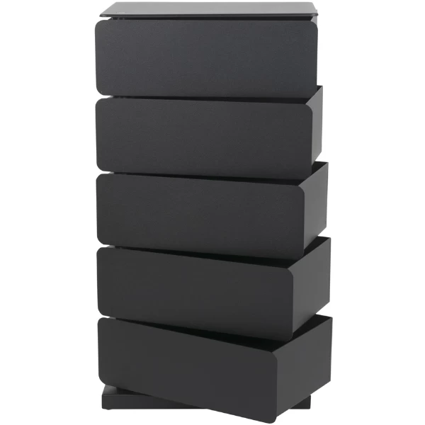 Ladekast Joan 5 Lades-zwart 5 Ladekast Joan 5 Lades-zwart - Afbeelding 5