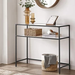 Moderne Consoletafel Met Stalen Frame En Gehard Glazen Planken, Voor Woonkamer/hal 9 Moderne Consoletafel Met Stalen Frame En Gehard Glazen Planken, Voor Woonkamer/hal -Collectie Woonkamermeubels Ontwerp zonder titel 2023 06 05T135013.386 bb6a