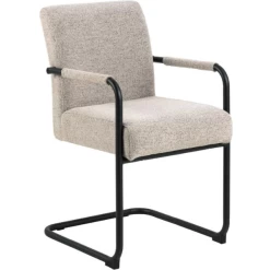 Sledestoel Adinda Met Armleuning - Beige