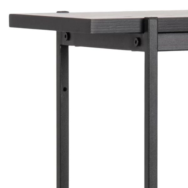 Boekenkast Angus | 94 X 27 X 114 Cm | 2 Schuifdeuren | Zwart 5 Boekenkast Angus | 94 X 27 X 114 Cm | 2 Schuifdeuren | Zwart - Afbeelding 5