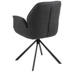 Eetkamerstoel Aubin Met Armleuning - Antraciet/zwart -Collectie Woonkamermeubels Ontwerp zonder titel 2023 06 23T150026.019 16d2