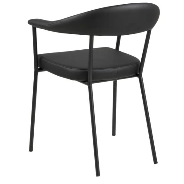 Eetkamerstoel Hava Kunstleer - Zwart 7 Eetkamerstoel Hava Kunstleer - Zwart - Afbeelding 7