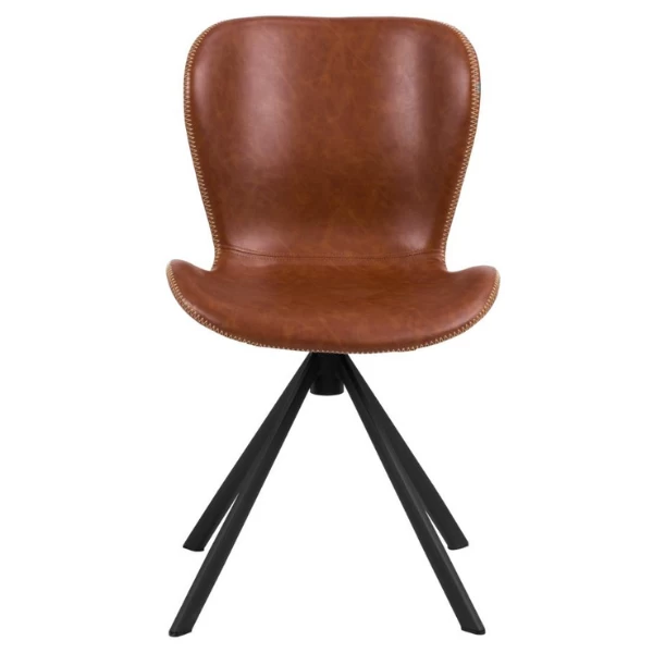Draaibare Eetkamerstoel Tilda Kunstleer - Bruin/zwart 8 Draaibare Eetkamerstoel Tilda Kunstleer - Bruin/zwart - Afbeelding 8