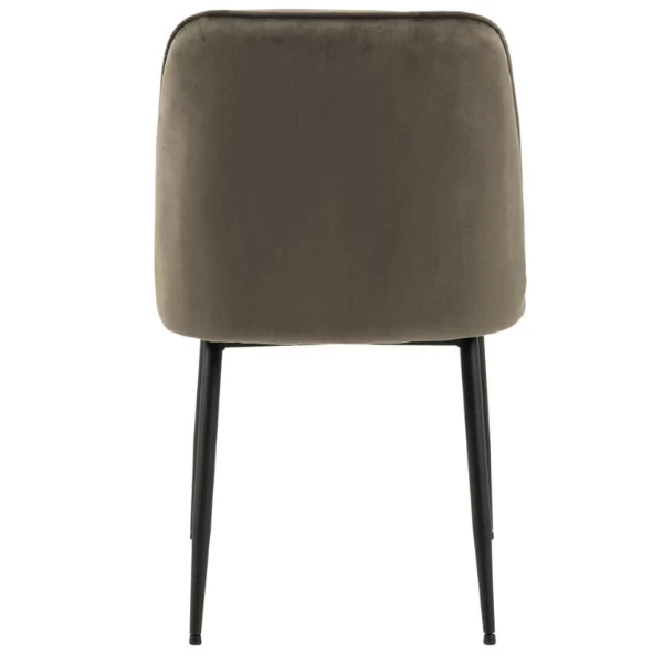 Eetkamerstoel Lynn Velours En Metaal - Taupe 7 Eetkamerstoel Lynn Velours En Metaal - Taupe - Afbeelding 7