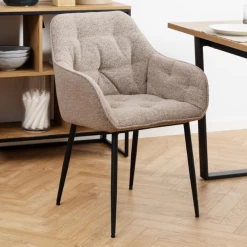 Eetkamerstoel Bridget Stof En Metaal - Beige/zwart 20 Eetkamerstoel Bridget Stof En Metaal - Beige/zwart -Collectie Woonkamermeubels Ontwerp zonder titel 2023 06 29T165514.625 1 5a47