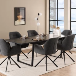 Verlengbare Eettafel Amanda 160<220x90 - Marmer/zwart 18 Verlengbare Eettafel Amanda 160<220x90 - Marmer/zwart -Collectie Woonkamermeubels Ontwerp zonder titel 2023 07 10T142058.787 bd12