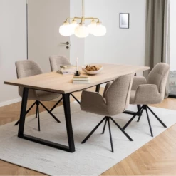 Eetkamerstoel Jarno Met Armleuning - Beige/zwart 14 Eetkamerstoel Jarno Met Armleuning - Beige/zwart -Collectie Woonkamermeubels Ontwerp zonder titel 2023 07 12T142422.368 1e7a