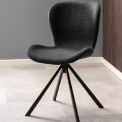Draaibare Eetkamerstoel Tilda Stof - Antraciet/zwart -Collectie Woonkamermeubels Ontwerp zonder titel 2023 07 13T143458.542 558d