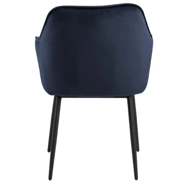 Eetkamerstoel Lynn - Donkerblauw/zwart 6 Eetkamerstoel Lynn - Donkerblauw/zwart - Afbeelding 6