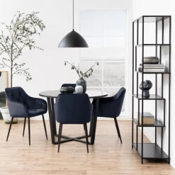 Eetkamerstoel Lynn - Donkerblauw/zwart 13 Eetkamerstoel Lynn - Donkerblauw/zwart -Collectie Woonkamermeubels Ontwerp zonder titel 2023 07 17T161929.000 23fa