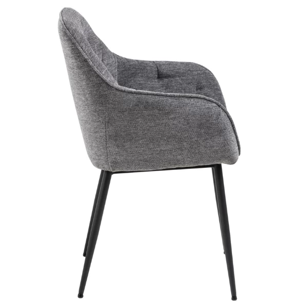 Eetkamerstoel Brooke - Donkergrijs 8 Eetkamerstoel Brooke - Donkergrijs - Afbeelding 8