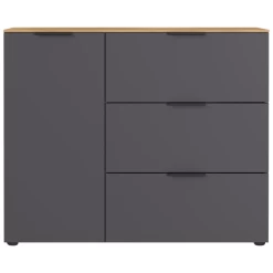 Wandkast Calista 109cm 1 Deur & 3 Lades - Antraciet/eik 21 Wandkast Calista 109cm 1 Deur & 3 Lades - Antraciet/eik -Collectie Woonkamermeubels Ontwerp zonder titel 2023 08 01T144522.152 5b02
