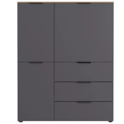 Buffetkast Calista 109cm 2 Deuren & 3 Lades - Antraciet/eik 19 Buffetkast Calista 109cm 2 Deuren & 3 Lades - Antraciet/eik -Collectie Woonkamermeubels Ontwerp zonder titel 2023 08 01T153006.609 4369