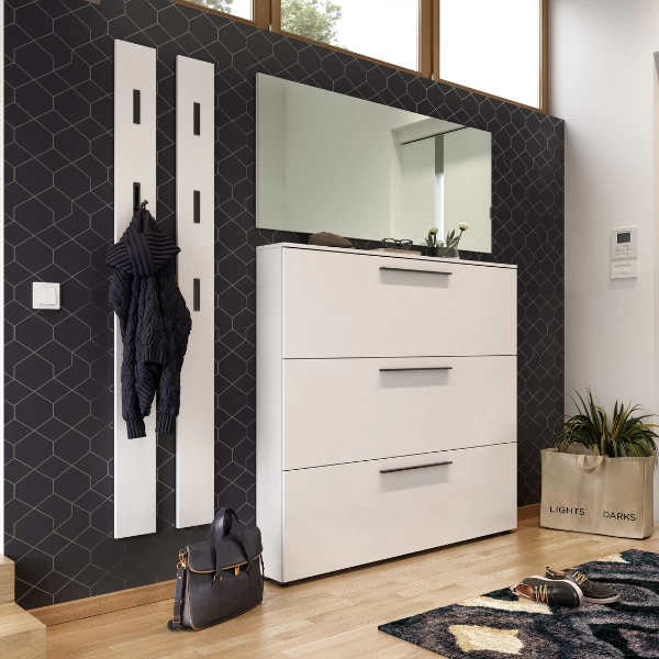 Spiegel Jonas 140x60cm Met Rand In Wit 3 Spiegel Jonas 140x60cm Met Rand In Wit - Afbeelding 3