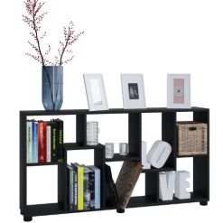 Boekenkast Azira 118 Cm 8 Open Vakken-zwart 8 Boekenkast Azira 118 Cm 8 Open Vakken-zwart -Collectie Woonkamermeubels Ontwerp zonder titel 2023 08 24T161237.315 fe10