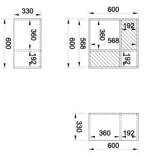 Roomdivider Ebby | 60 X 33 X 60 Cm | Bruin 3 Roomdivider Ebby | 60 X 33 X 60 Cm | Bruin - Afbeelding 3