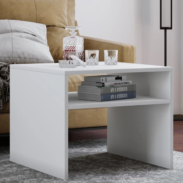 Salontafel Anavi 1 Open Vak-wit 4 Salontafel Anavi 1 Open Vak-wit - Afbeelding 4