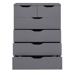 Commode Silenzia | 81,5 X 40 X 111,9 | 6 Lades | Kleur: Donkergrijs -Collectie Woonkamermeubels Ontwerp zonder titel 2023 09 25T165541.676 5343