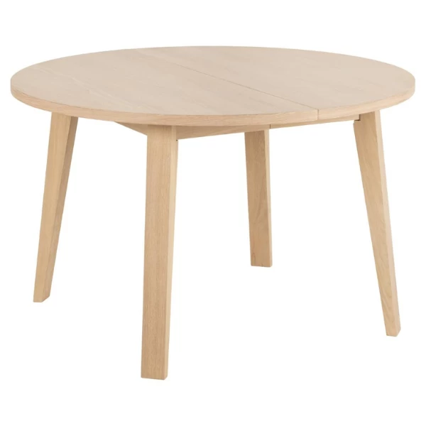 Verlengbare Eettafel Sieg, Ø120/220x75cm - Eik 10 Verlengbare Eettafel Sieg, Ø120/220x75cm - Eik - Afbeelding 10