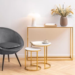 Rechthoekige Consoletafel Alisma - Wit Marmer En Goud Staal 14 Rechthoekige Consoletafel Alisma - Wit Marmer En Goud Staal -Collectie Woonkamermeubels Ontwerp zonder titel 2023 10 09T154446.847 e0b8