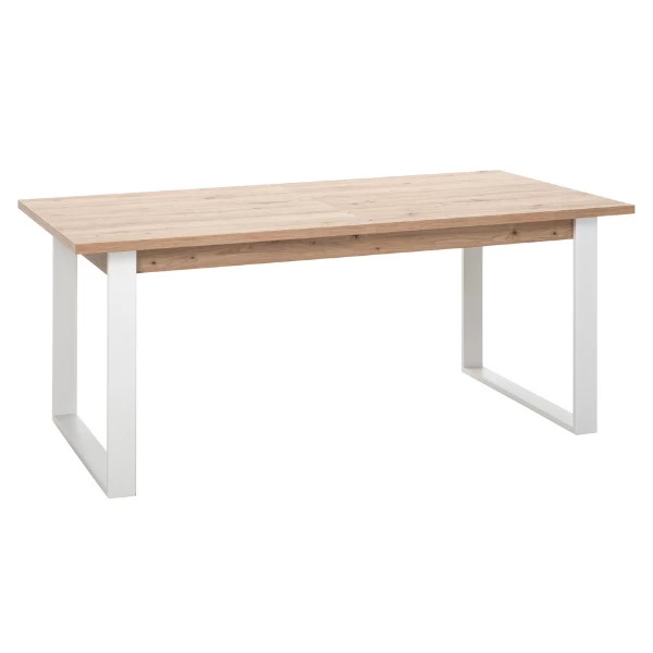 Eettafel Maki 180x90cm - Eikdecor/wit 3 Eettafel Maki 180x90cm - Eikdecor/wit - Afbeelding 3