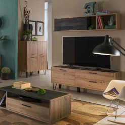 Buffetkast Trevi 123cm Met 4 Deuren - Eik/zwart 12 Buffetkast Trevi 123cm Met 4 Deuren - Eik/zwart -Collectie Woonkamermeubels Ontwerp zonder titel 2023 10 18T143741.561 5c59