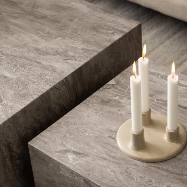 Koffietafelset Dice 2st - Grijs Marmerlook 4 Koffietafelset Dice 2st - Grijs Marmerlook - Afbeelding 4