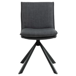 Eetkamerstoel Flynn - 4-Sterren Onderstel, Draaibaar En Met Rits - Donkergrijs -Collectie Woonkamermeubels Ontwerp zonder titel 2023 10 24T162025.990 69b9