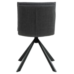 Eetkamerstoel Flynn - 4-Sterren Onderstel, Draaibaar En Met Rits - Donkergrijs -Collectie Woonkamermeubels Ontwerp zonder titel 2023 10 24T162052.667 b09e