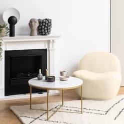 Loungestoel Gladstone Teddystof - Crème -Collectie Woonkamermeubels Ontwerp zonder titel 2023 10 25T143809.287 32dd