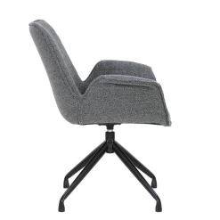 Stoel 'Amir' | Donkergrijs | Metalen Poten En Bouclé Bekleding | H84 X B66 X D58cm -Collectie Woonkamermeubels Ontwerp zonder titel 2023 11 07T083020.871 aadb