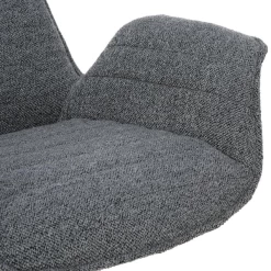 Stoel 'Amir' | Donkergrijs | Metalen Poten En Bouclé Bekleding | H84 X B66 X D58cm -Collectie Woonkamermeubels Ontwerp zonder titel 2023 11 07T083324.033 ec50