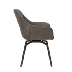 Doron Microfiber En PU Stoel Grijs | Metalen Poten | Draaibaar". -Collectie Woonkamermeubels Ontwerp zonder titel 2023 11 07T091202.418 e85f