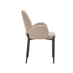 Bilbao' Bouclé Zand Stoel | Metalen Poten | H-H 88 X B-L 60 X D-P 57 Cm 16 Bilbao' Bouclé Zand Stoel | Metalen Poten | H-H 88 X B-L 60 X D-P 57 Cm -Collectie Woonkamermeubels Ontwerp zonder titel 2023 11 07T170036.177 63c8