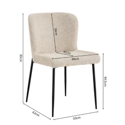 Lisa Bouclé Beige Stoel - Metalen Poten, H 85 X B-L 50 X D-P 62 Cm 15 Lisa Bouclé Beige Stoel - Metalen Poten, H 85 X B-L 50 X D-P 62 Cm -Collectie Woonkamermeubels Ontwerp zonder titel 2023 11 08T095938.665 b034