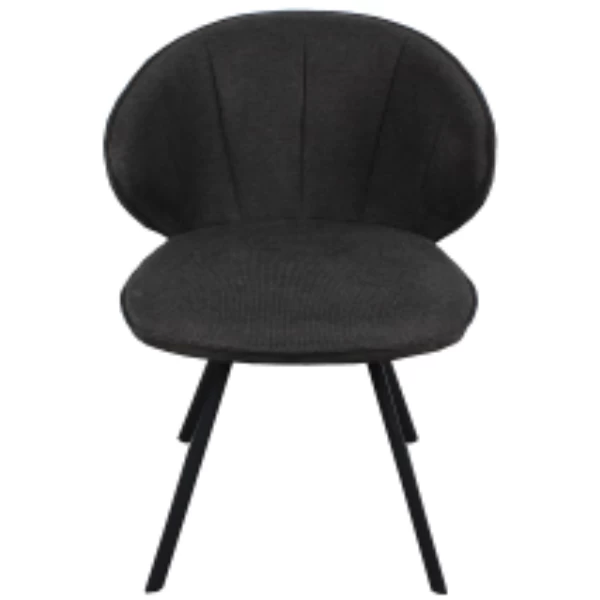 Stoel 'Daisy' Grijze Stof En Grijze PU | Metalen Poten, 100% Polyester PU Bekleding 9 Stoel 'Daisy' Grijze Stof En Grijze PU | Metalen Poten, 100% Polyester PU Bekleding - Afbeelding 9