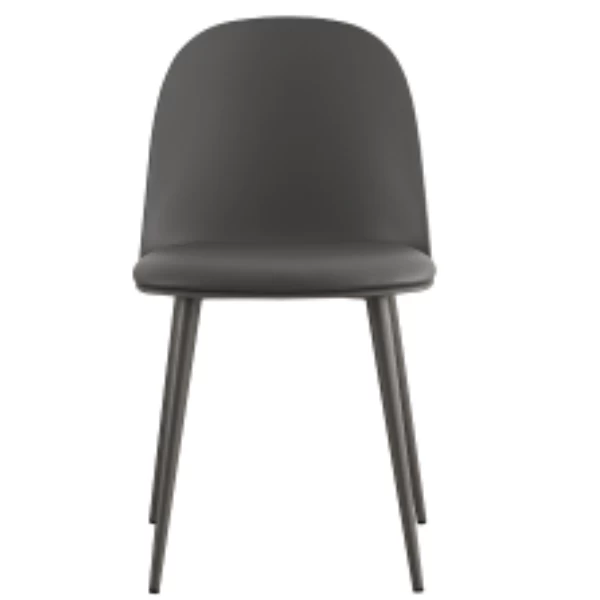 Grijze Stoel 'Jasmin' Uit Polypropyleen Met PU Zitting | Metalen Poten | H81 X B51 X D44 Cm 6 Grijze Stoel 'Jasmin' Uit Polypropyleen Met PU Zitting | Metalen Poten | H81 X B51 X D44 Cm - Afbeelding 6