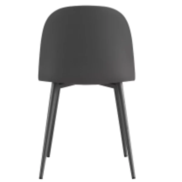 Grijze Stoel 'Jasmin' Uit Polypropyleen Met PU Zitting | Metalen Poten | H81 X B51 X D44 Cm 3 Grijze Stoel 'Jasmin' Uit Polypropyleen Met PU Zitting | Metalen Poten | H81 X B51 X D44 Cm - Afbeelding 3