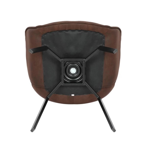 Bora' Stoel: Bruin Microvezel PU | Metalen Poten En Stoffen Bekleding 7 Bora' Stoel: Bruin Microvezel PU | Metalen Poten En Stoffen Bekleding - Afbeelding 7