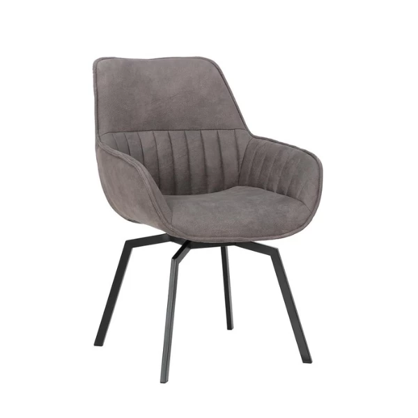 Bora' Stoel: Grijs Microvezel PU | Metalen Poten En Stoffen Bekleding 10 Bora' Stoel: Grijs Microvezel PU | Metalen Poten En Stoffen Bekleding - Afbeelding 10