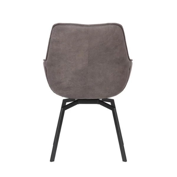 Bora' Stoel: Grijs Microvezel PU | Metalen Poten En Stoffen Bekleding 5 Bora' Stoel: Grijs Microvezel PU | Metalen Poten En Stoffen Bekleding - Afbeelding 5