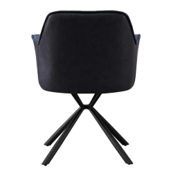 Bouclé Stoel Lucie Blauwe PU Rug | Metalen Poten | H82,5 X B62 X D63 Cm -Collectie Woonkamermeubels Ontwerp zonder titel 2023 11 10T094718.568 55af