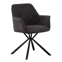 Bouclé Stoel Lucie Lichtgrijze PU Rug | Metalen Poten | H82,5 X B62 X D63 Cm -Collectie Woonkamermeubels Ontwerp zonder titel 2023 11 14T081529.989 791c